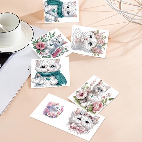 24 Pack Diamond Art Cards Surprise for Birthday & Daily Greetings