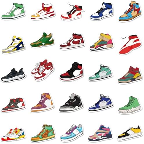 Sneakers Stickers Vinyl Skateboard 50Pcs Cool no Repeat Notebook Guitar Trolley case Waterproof car Graffiti Stickers The Teen Boys and Girls