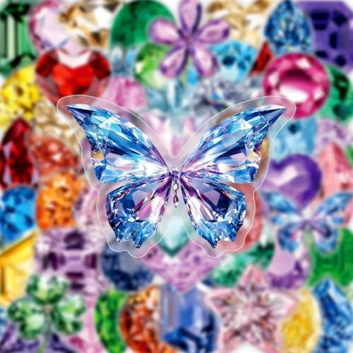 50PCS Glitter Gem Rhinestone Stickers