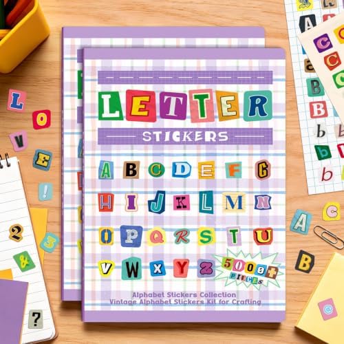10000+ Letter Stickers for Scrapbooking Junk Journal Supplies Craft Decor