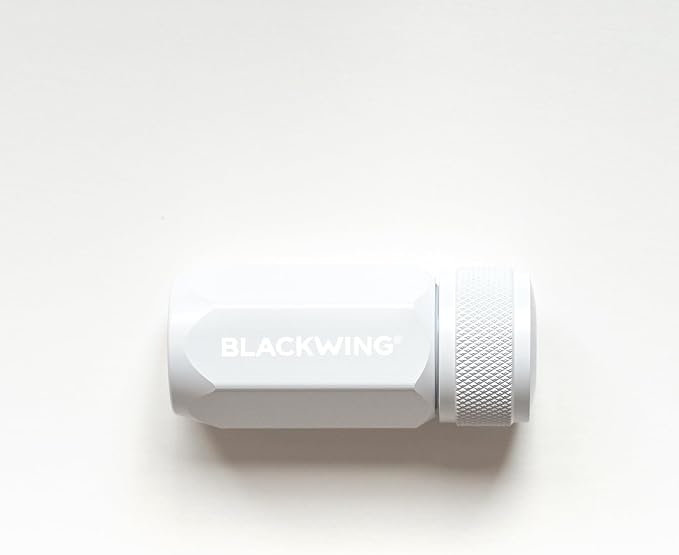 Blackwing One-Step Long Point Pencil Sharpener, German Steel Blade, White