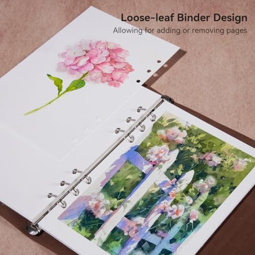 Lightwish Watercolor Sketchbook,100% Cotton 300gsm/140lb Cold Press