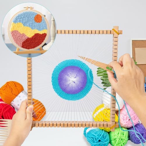 Lemonfilter 10 x 11in Large Coaster Tapestry Weaving Loom Kits for Adult