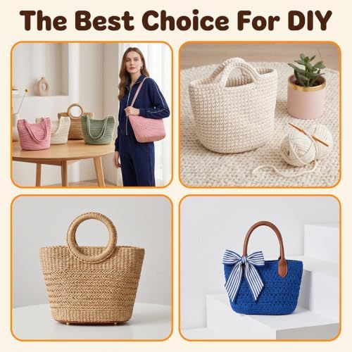 5 PCS Bag Bases for Crochet PU Leather Bag Bottom Oval Bag Bottom Long Oval Purse Bottom Knitting Crochet Base Purse Bottom Bags Cushion Base with Holes for DIY Crochet Bag Shoulder Bags Craft Making