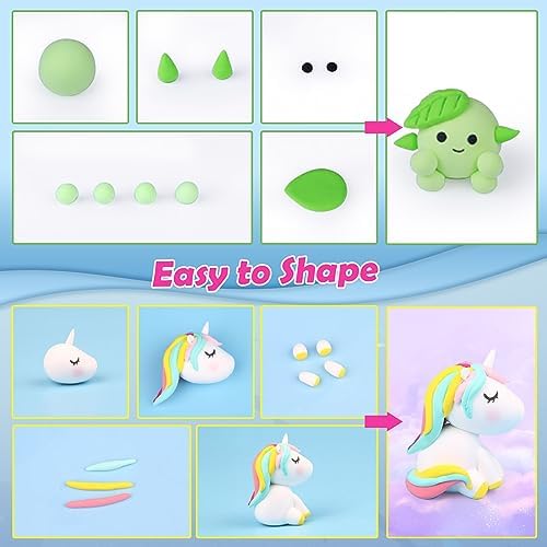 ESSENSON Air Dry Clay 180 Colors, Modeling Clay for Kids