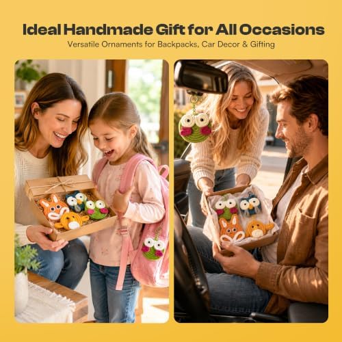 4 Pcs iCord Animals Knitting Kit, Complete Yarn & Aluminum Craft Wire Set