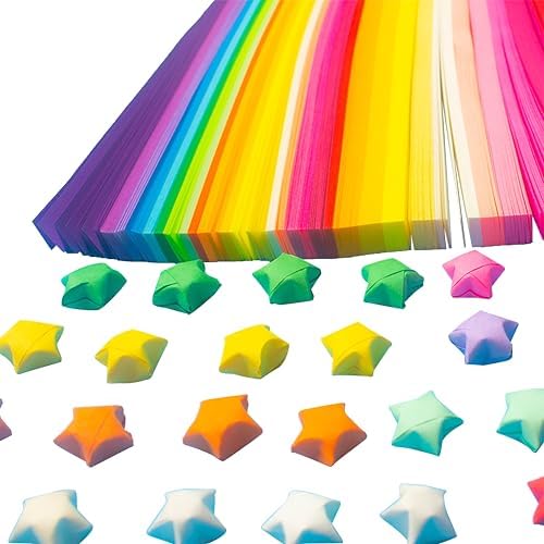 1350 sheets Origami Stars Papers Package DIY Paper - 27 Colors