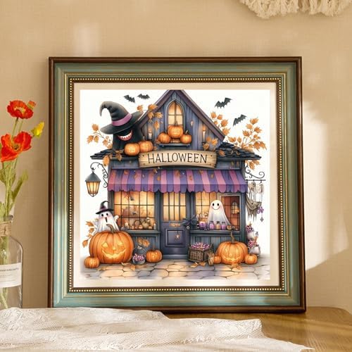 Xylogist Halloween Diamond Art Kits for Adults 14x14 Inch