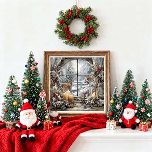 Xylogist Christmas Diamond Art Kits for Adults 14x14Inch