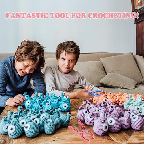 Safety Eye Tool, Safety Eyes for Crocheting Auxiliary, Safety Eyes Tool for Amigurumi Crochet & Stuffed 5-30mm Animal Eyes Making Supplies Tool - Blue（1PCS)