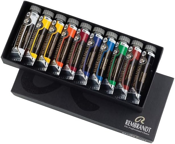Rembrandt Oil Colour 10x15ml Tube Basic Paint Set