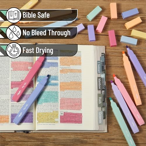 Mr. Pen- Aesthetic Highlighters No Bleed, 10 Pack, Assorted Colors | Chisel Tip, Cute Highlighters Assorted Colors for Journaling, Highlighting, Underlining, Fast Dry, Back to School Supplies