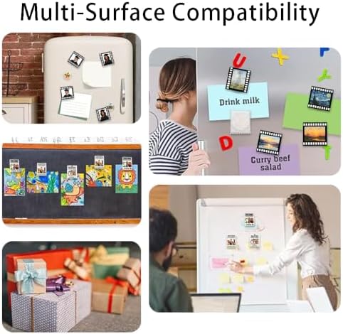 Ouliget DIY Fridge Magnet Craft Set,Blank Clear Acrylic Decorative Fridge Magnets with Adhesive Backing for Office Classroom Cabinets Kitchen,20 Pieces, Film Shape