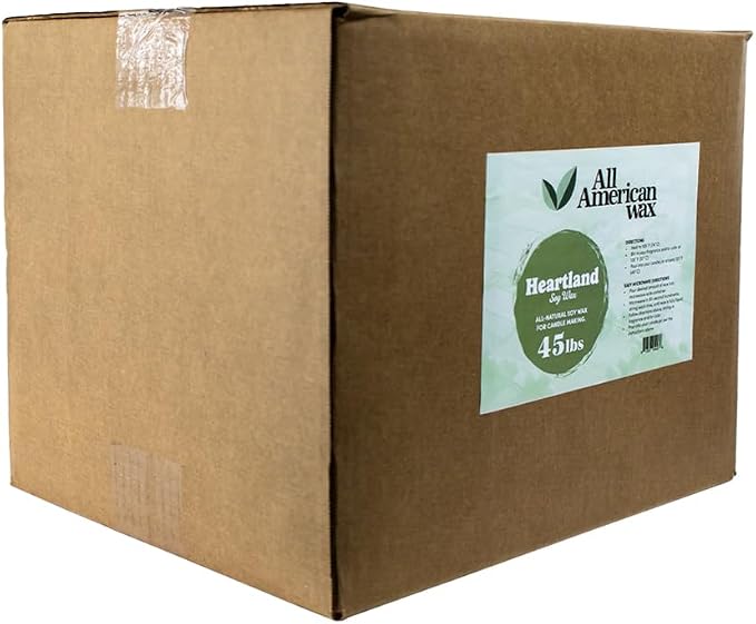 All American Wax Soy Wax Flakes, 45 lb, Natural Candle Wax for DIY Candles