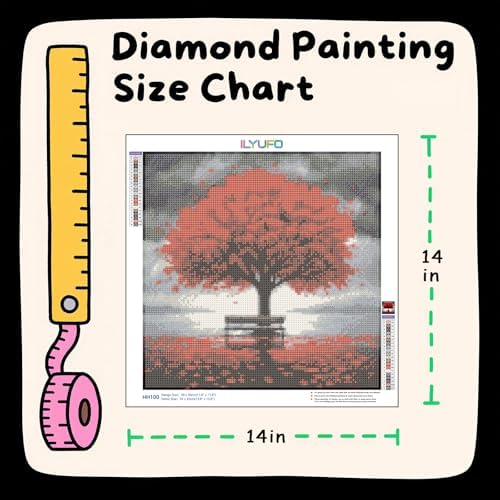 ILYUFO Diamond Art Kits for Adults Tree of Life DIY Diamond Painting