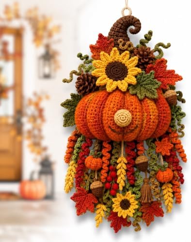 DIY Seasonal 3D Crochet Door Hanger Kit Collection, Easy Beginners