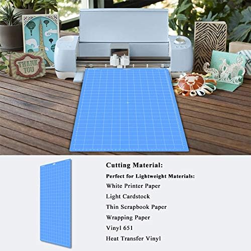 EVISWIY 4PCS 12x24 Mats Compitable with Maker 3/Maker Explore Air 2/Air/One with Blades StandardGrip/LightGrip/StrongGrip/FrabricGrip Multiple Green Blue Purple Pink Cricket Long Large Cutting Mats