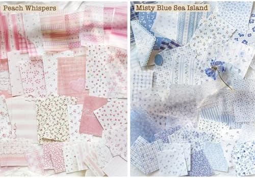 312 Pcs Floral Vellum Scrapbook Paper Kit, Vintage Decoupage Paper