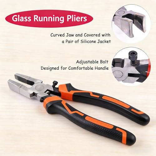 Key Fob Hardware Set, 4 Color（Gold Silver Black Bronze）, 1 Inch, 60 pcs with Pliers Tool,Lanyard Keychain Hardware, Glass Running Pliers with Jaws, Wristlet Clamp Hardware Supplies