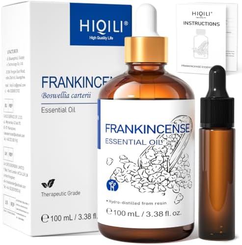 HIQILI Frankincense Essential Oil for Skin Care, Muscle & Knee Massage