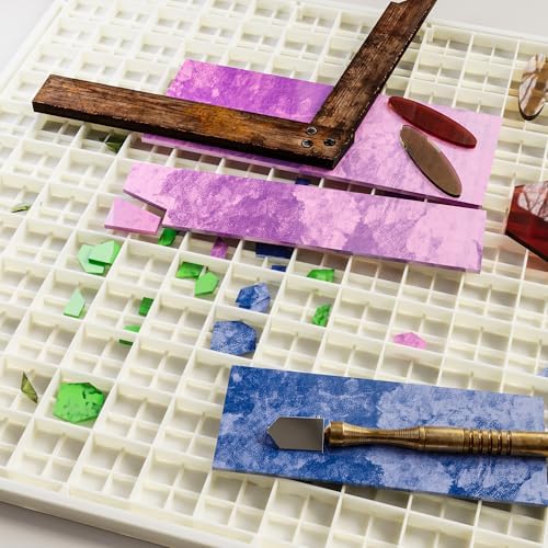 12"x12" Stained Glass Cutting Mat, Stain Grid Board-Acrylic