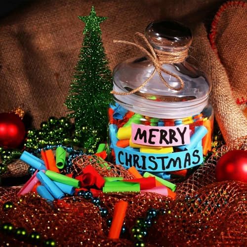 MECCANIXITY 5x5cm Mini Vintage Messages Papers Scrolls, 100Pcs Valentine Message Wish Paper Roll for Party Birthday, Hot Pink