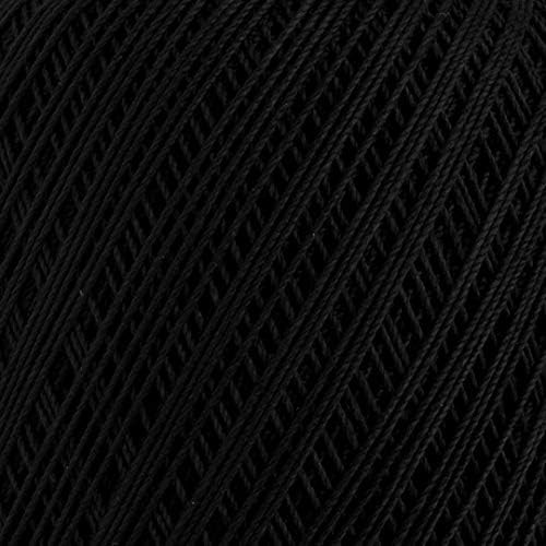 Yarn Art 1 Skein YarnArt Violet,100 Mercerized Cotton Yarn Threads Crochet Lace Hand Knitting Yarn Embroidery Arts Crafts (Black 999)