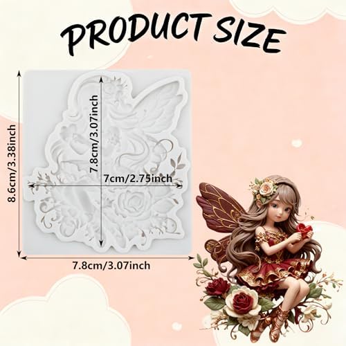 Flower Fairy Polymer Clay Molds Butterfly Fairy Silicone Mold