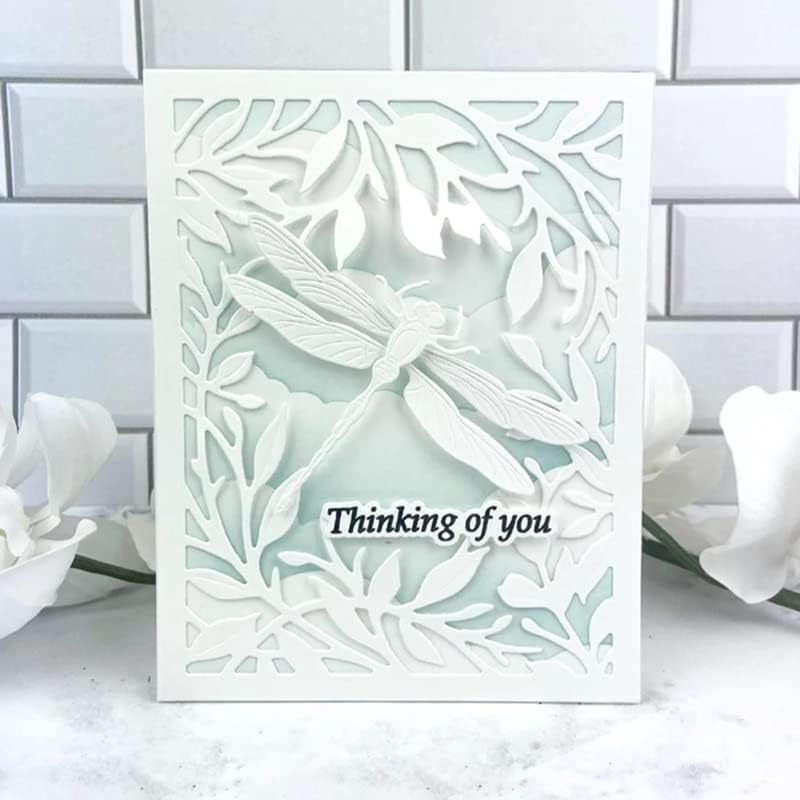 Lapoo 3D Backgrounds Frame Metal Cutting Die for Scrapbooking, New Cutting Dies DIY Album Card Making Decor Paper Craft Metal Die Cuts Party Wedding Decorations (Background Frame 5.5 x 4.3 in)