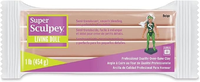 Sculpey Super Living Doll Clay, 1-Pound, Beige