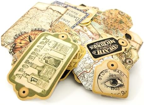 PRSTINCOL 116Pcs Vintage Stickers - Junk Journal Supplies - Waterproof Cute Aesthetic Stickers for Adults, Water Bottles, Planners - Durable Sticker Pack