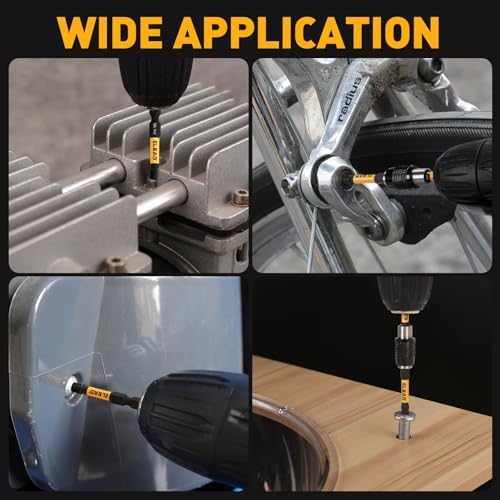 6-Piece Phillips Bit #2 Impact, 2 Inch Magnetic Phillips Head Drill & Screwdriver Bit with Magnetic Bit Holder, S2 Steel, 1/4" Hex Shank, PH2 for Impact Driver, Professional & DIY Use