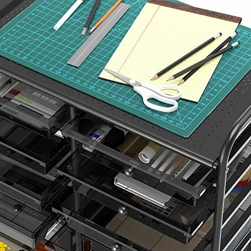 Simple Houseware 12 Drawers Rolling Utility Cart Organizer, Black