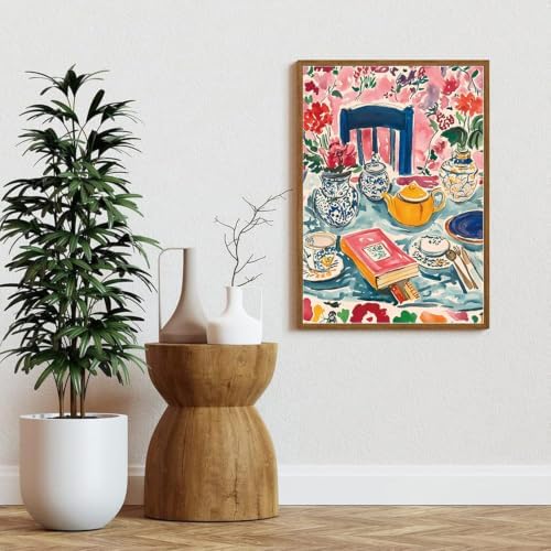 Diamond Art Kits for Adults,Vintage Boho Diamond Painting Kits 12x16in