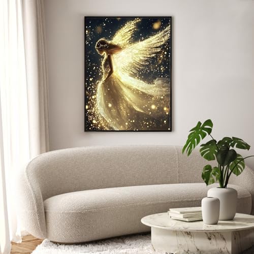 Okarina Diamond Art Kits for Adults & Beginners, Angel Diamond Painting Kit