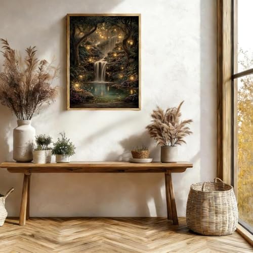 WNPOKN Firefly Forest Diamond Art Kits for Adults 12 x16inch