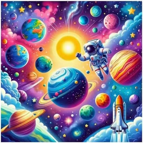 Aestalrcus Paint by Numbers Kit for Adults Space Paint by Numbers for Adult