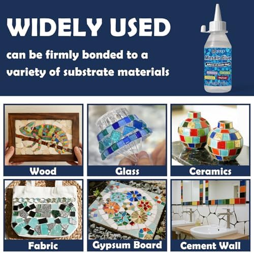 100ml Clear Mosaic Tile Glue, Waterproof & Moisture Proof Fast Drying