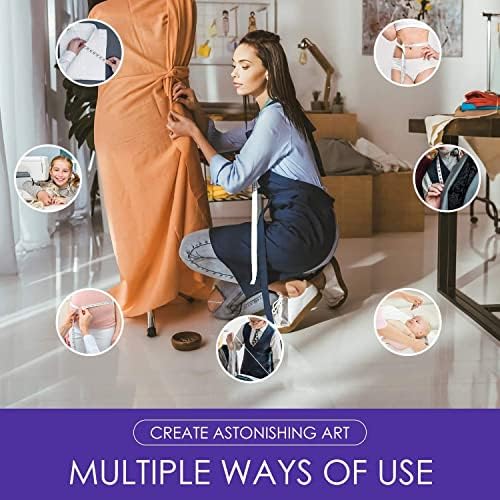 iBayam 2-Pack Soft Tape Measure 60" for Sewing, Body & Weight Loss, White
