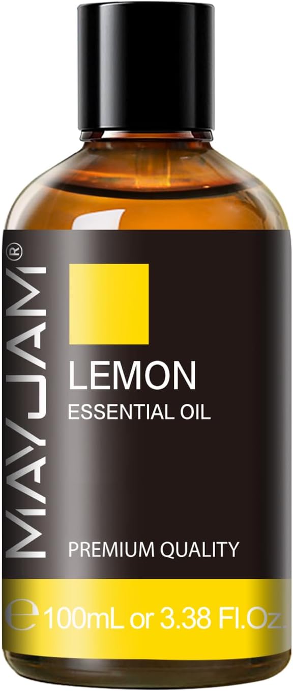 MAYJAM Lemon Essential Oil for Diffuser Soap Candle Making, 3.38FL.OZ
