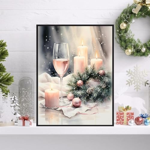 Xylogist Christmas Diamond Painting Kit, 5D Diamond Painting 12x16 Inch