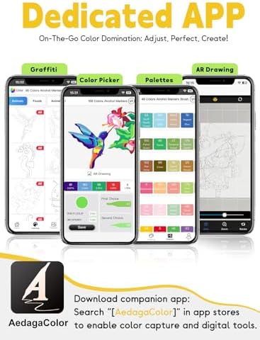 120 Colors Alcohol Markers Brush and Chisel Tip with APP Chen Rui Markers