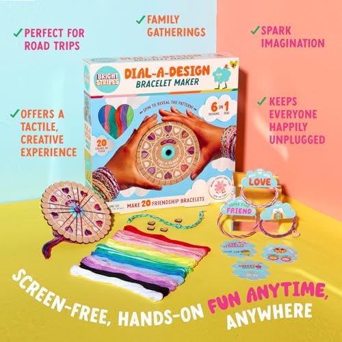 Bright Stripes Dial-A-Design DIY Bracelet Maker Kit with Patterns, Ages 8+