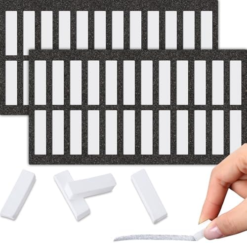 Watersay 48 Pcs Soft Chalk Pastels Set Soft Pastel for Artists Square Sketch Chalk Non-toxic Artist Pastel Sticks for Professional Artists Students and Art Lovers(White Color,30×8×8mm)