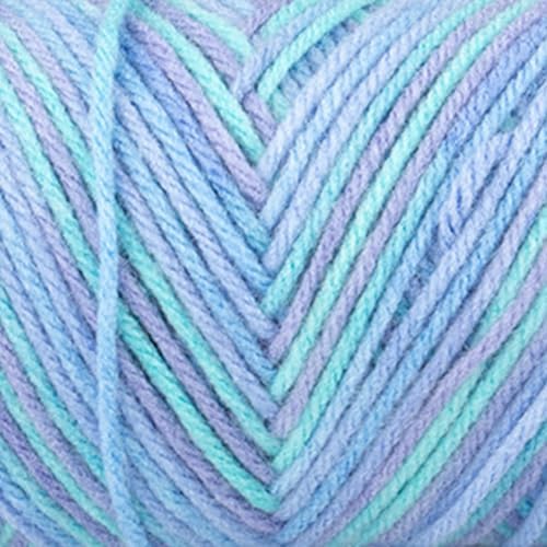 Craft County Size 4 (Medium) 100% Acrylic Fiber Yarn – Variety of Color and Pattern Options – Great for Crochet, Knitting, and Weaving (Ocean)