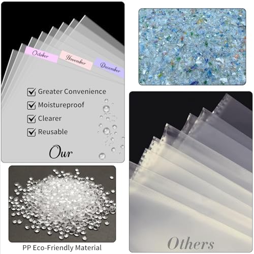A3 Diamond Painting Storage Book, 60 Views Art Portfolio Presentations Folder with 30 Pages Protectors, 17.3x12.8in