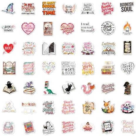 150 Pcs Romance Book Stickers for Kindle, Holographic Reading Sticker Packs for Readers Adult Booktok Women, Glitter Vinyll Waterproof Decals for IPAD Ebook Laptop Journal Scrapbook Waterproof