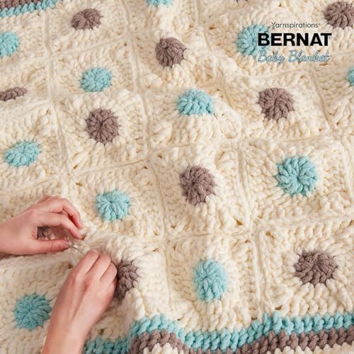 Bernat Baby Blanket Yarn for Crocheting Soft, Baby Denim