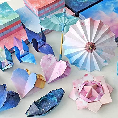 Origami Paper Kit for Kids Adults, 200 Sheets, 3.74*3.74in | Starry Double-Sided, Square Origami Paper, DIY Decoration, Scrapbook Decor, Folding Crafts