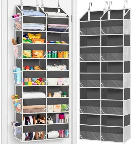 Ofiray-home 5-Tier Over Door Organizer, 10-Compartment Wide Storage Rack